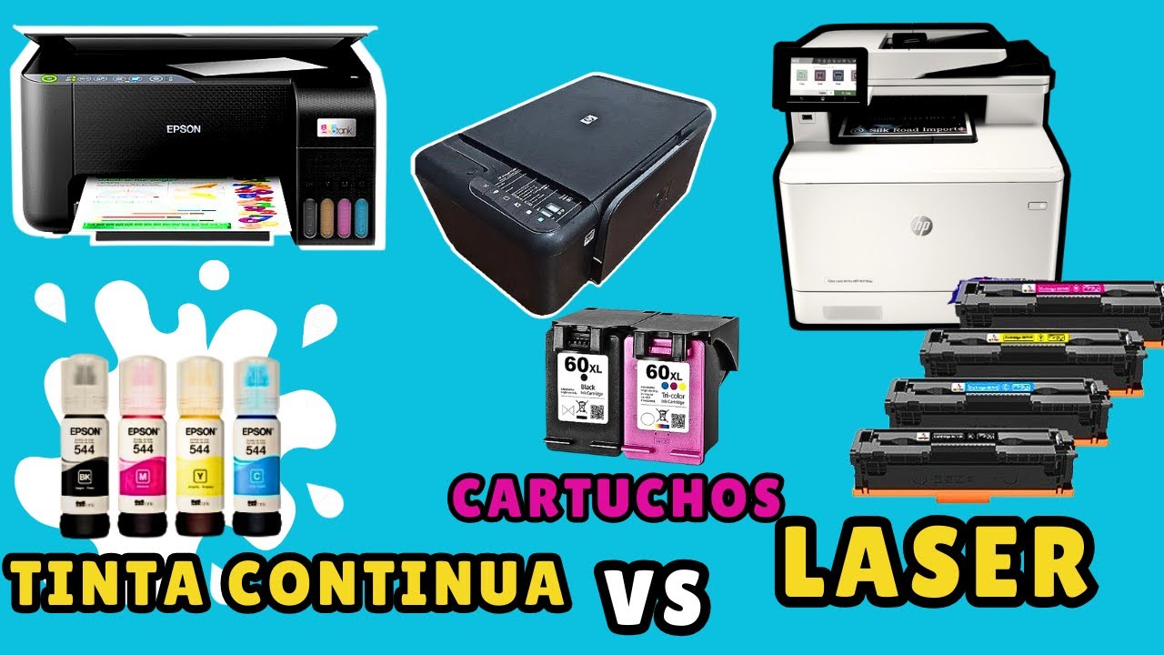 Cual Impresora debo Comprar MEJORES IMPRESORAS LASER INYECCION DE TINTA  y TINTA CONTINUA #epson #hp