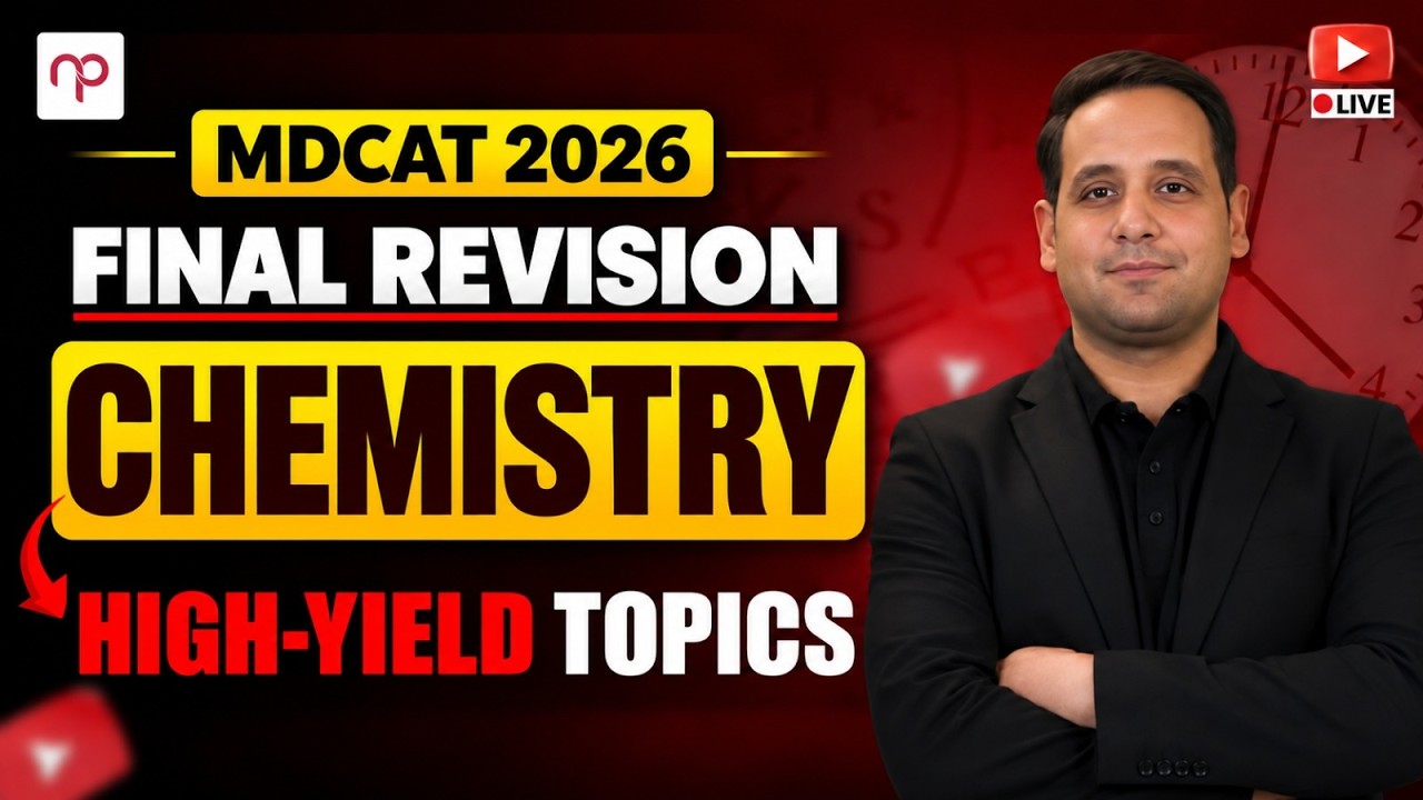 Complete Chemistry Revision in One Shot | MDCAT 2026 High-Yield Topics & MCQs | With Sir Ali Meraj