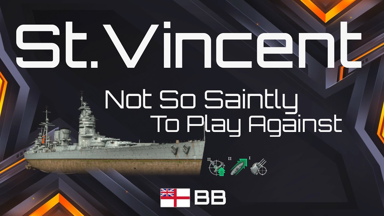 HMS St Vincent - Super Heal with Big Guns - World of Warships Blitz