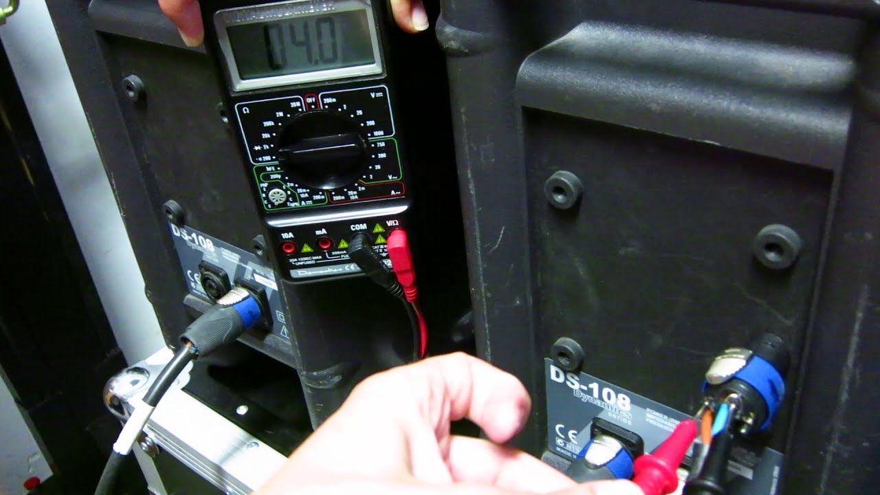 CONEXIÓN DE ALTAVOCES EN PARALELO CON CABLE SPEAKON - Demostración midiendo la IMPEDANCIA TOTAL