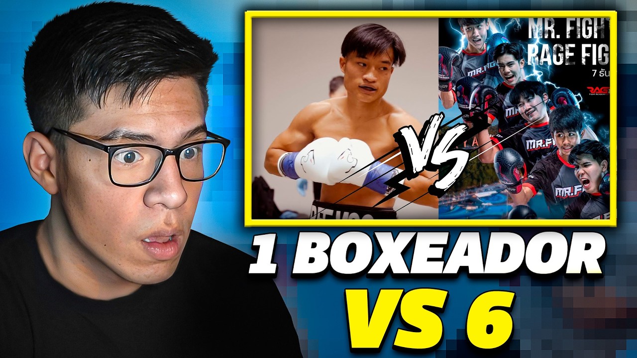 JOVEN BOXEADOR HUMILLA A 6 BOXEADORES TAILANDESES