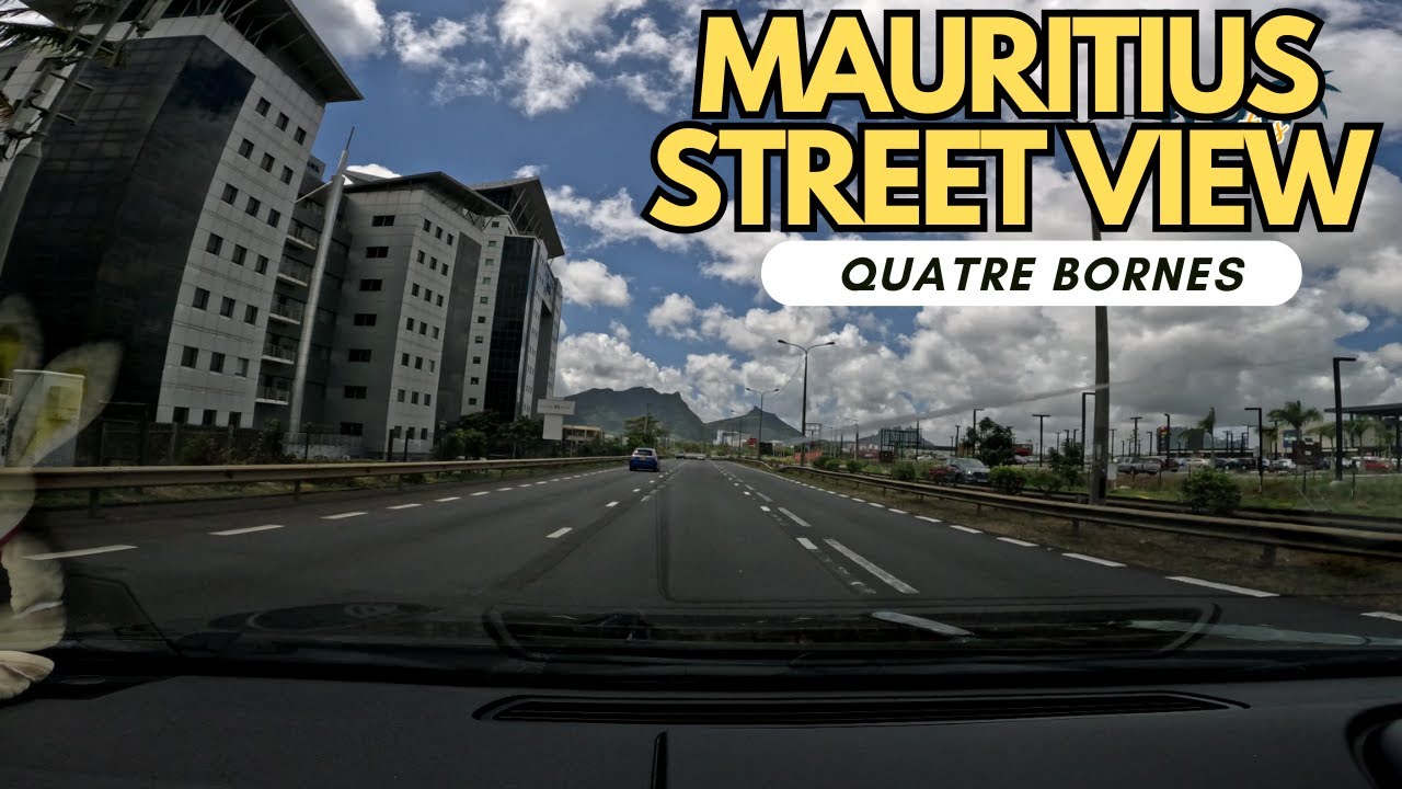 Mauritius street view - driving from Kovil Montagne to Decathlon via Smart City and Quatre Bornes