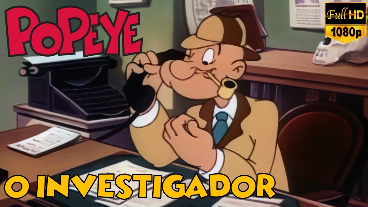 Popeye - O Investigador (1954) (Português - Dublado) | Desenhos Animados | Desenhos Antigos