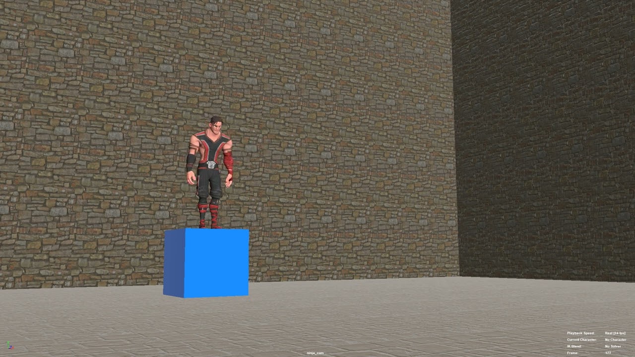 Ninja rig 3D Animation