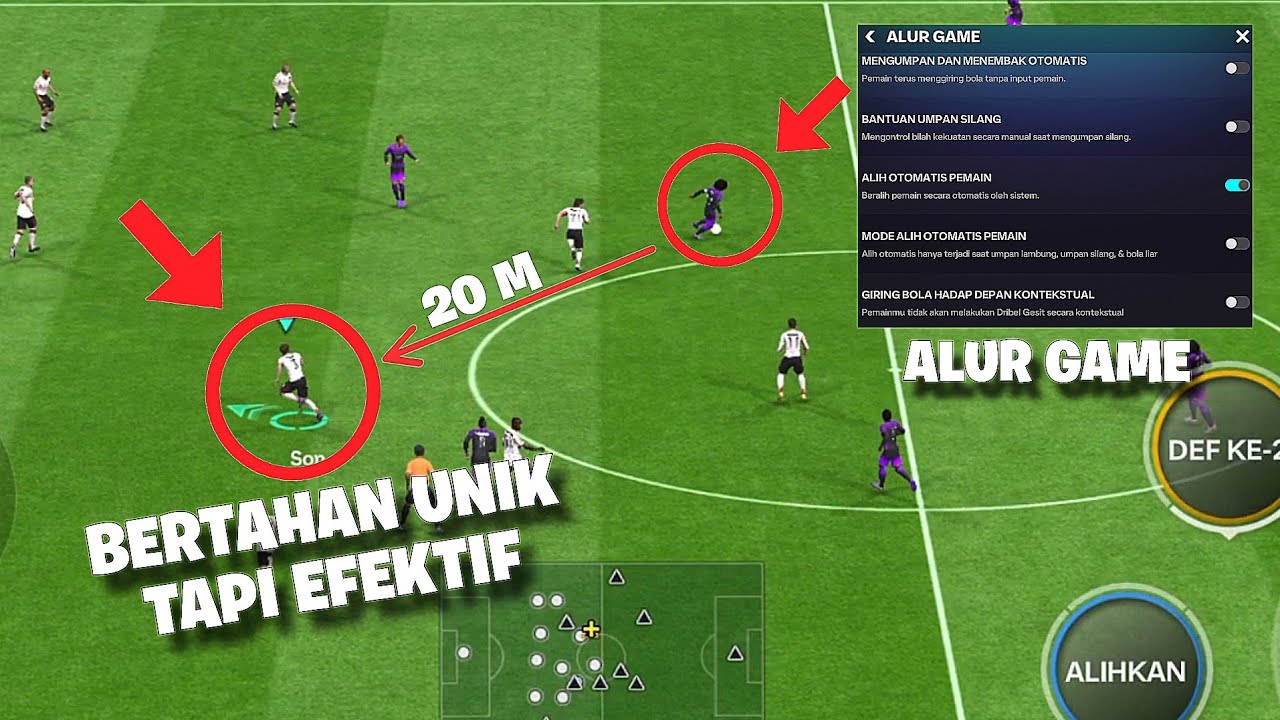 CARA BERTAHAN FC MOBILE & SETTINGAN ALUR GAME NYA