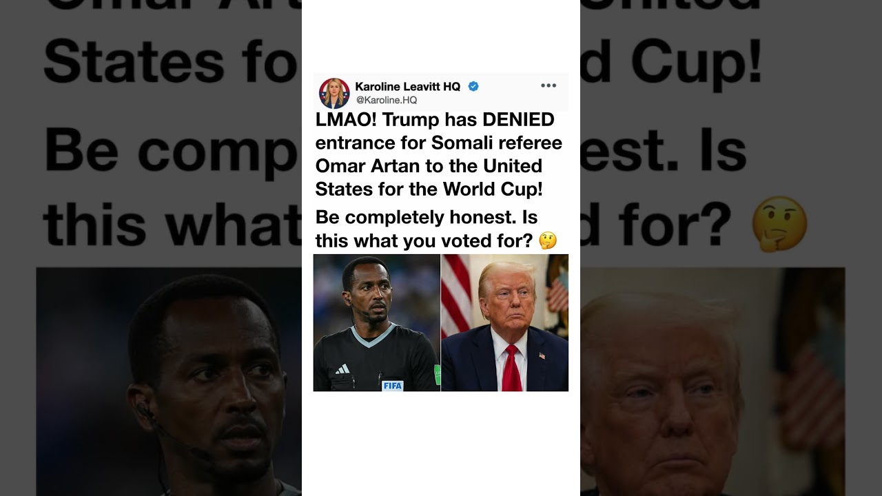 Trump & FIFA World Cup Controversy? Viral Referee Story Sparks Debate ⚽🇺🇸