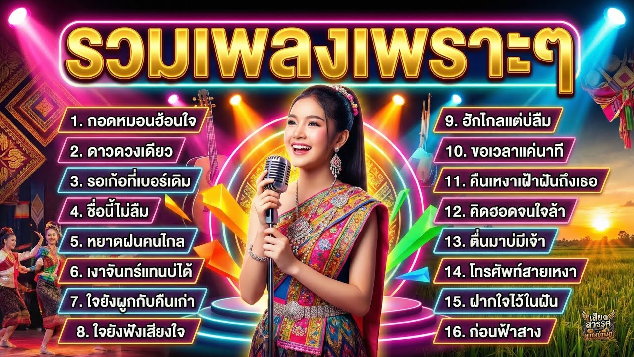 เพลงลูกทุ่งรัก เศร้าเหงา คิดฮอดคนไกล ฮักเดียวใจเดียว ฟังยาวๆ ก่อนนอน ไม่มีโฆษณา | ลูกทุ่งบ้านนา