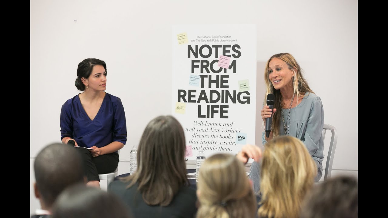 Sarah Jessica Parker and Fatima Farheen Mirza @ Tompkins Square Library, Notes from the Reading Life