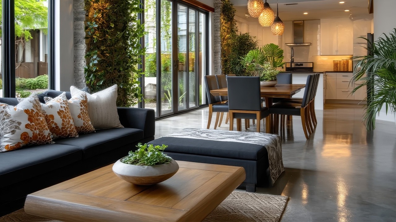 Simple Arrangements in Open Plan Living Spaces That Create a Luxurious Interior Impact