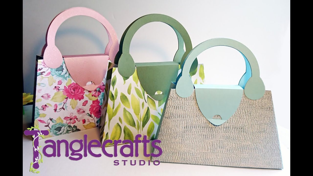 Handbag Gift Bag Purse SVG File through Design Space