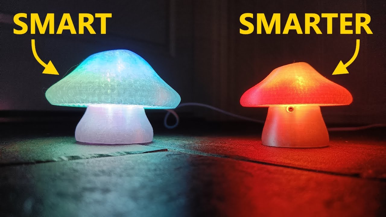 3D Printed Smart Mushroom Lamp