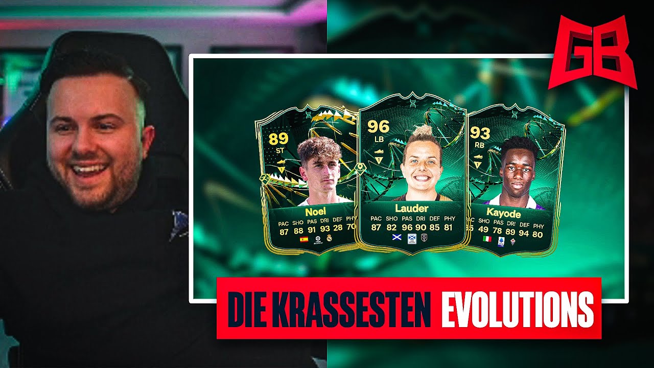 DIE HEFTIGSTEN EVOS in EA FC 24 😱 GamerBrother REAGIERT auf EVOLUTION KARTEN 😱