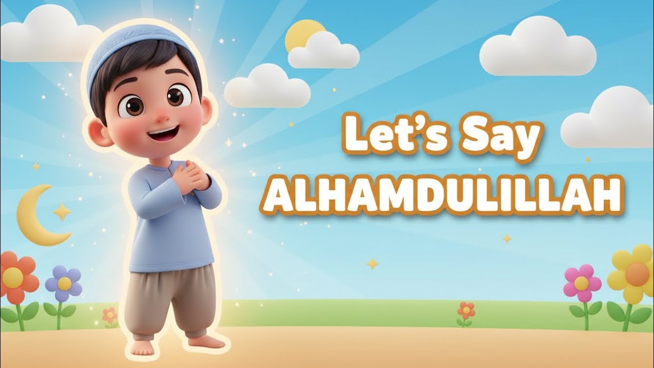 Let’s Say Alhamdulillah 😊 | Islamic Nursery Rhyme for Kids | Kids Fun Rhymes 011
