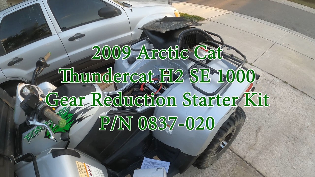 2009 Arctic Cat Thundercat H2 1000 SE starter kit 0837-020 install full