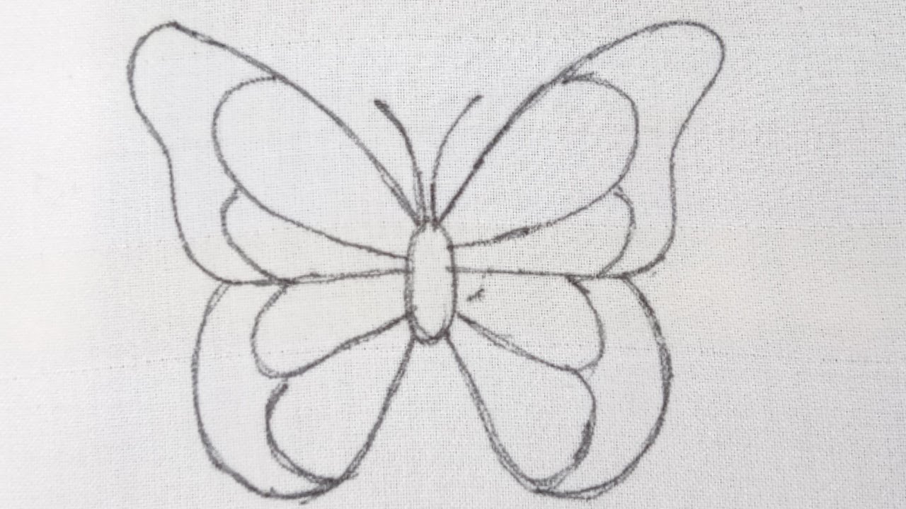 Beautiful Butterfly Embroidery for Dress/Kurti/Cushion using Basic Stitches (Hand Embroidery Work)