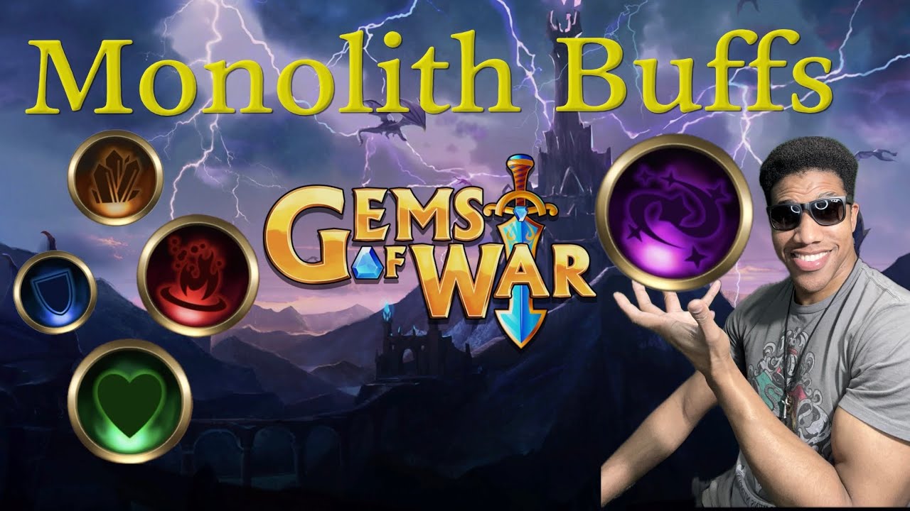 GEMS OF WAR 7.4 UPDATE! How to Use MONOLITH BUFFS 