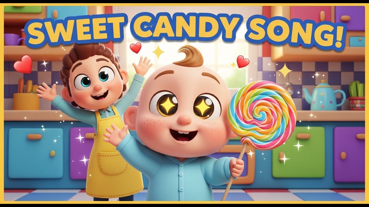 Sweet Candy Song 🍭🎶 Fun Baby & Toddler Nursery Rhyme