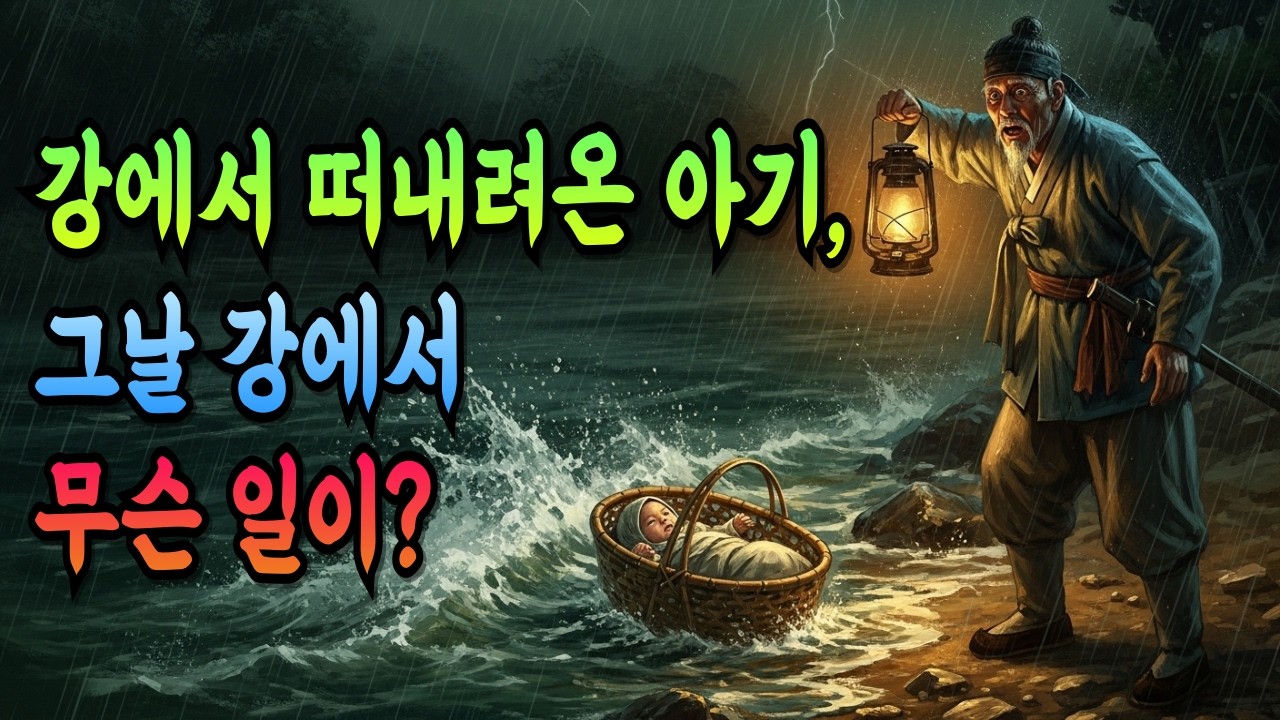 강에서 떠내려온 아기… 20년 뒤 마을을 살려냈다 | 잠잘때 듣는 옛날이야기