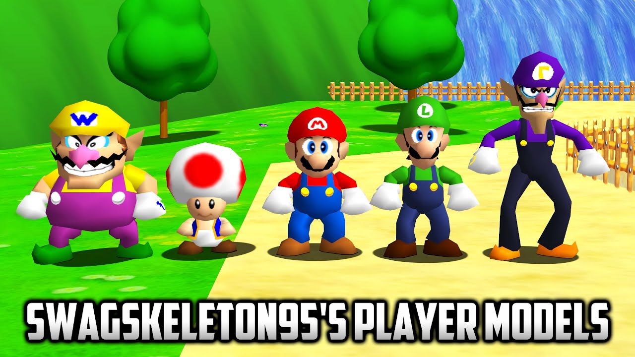 ⭐ Super Mario 64 PC Port - SwagSkeleton95's Player Models v1.0