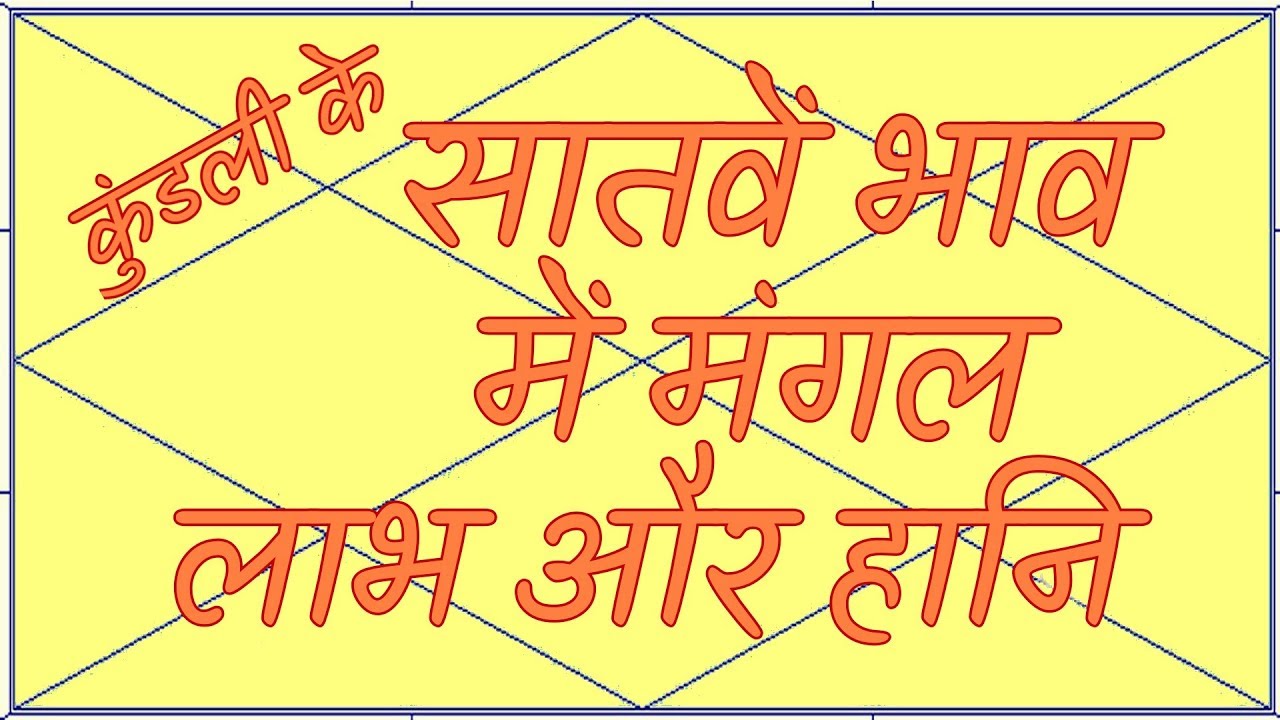 कुंडली के सातवें भाव में मंगल लाभ और हानि || Mars in 7th house