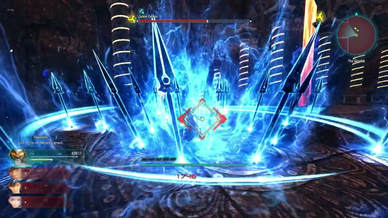 Star Ocean: The Divine Force - J.J. Solo vs Gabriel Celeste | 6 wings | Chaos