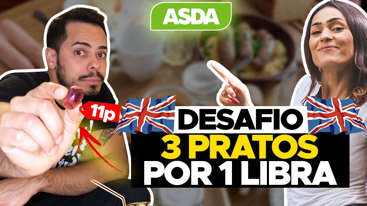 CUSTO DE VIDA EM LONDRES | 3 PRATOS POR 1 LIBRA. #NAVIBE 🇬🇧🇧🇷