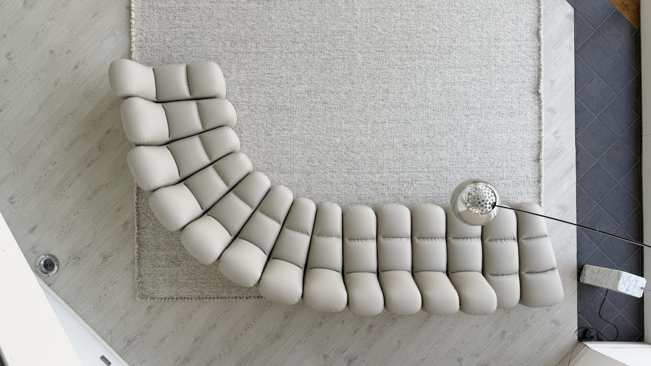 MDF Italia Array Sofa in Grey Leather | Sn&oslash;hetta Wave Design Focus & Showroom Full Look