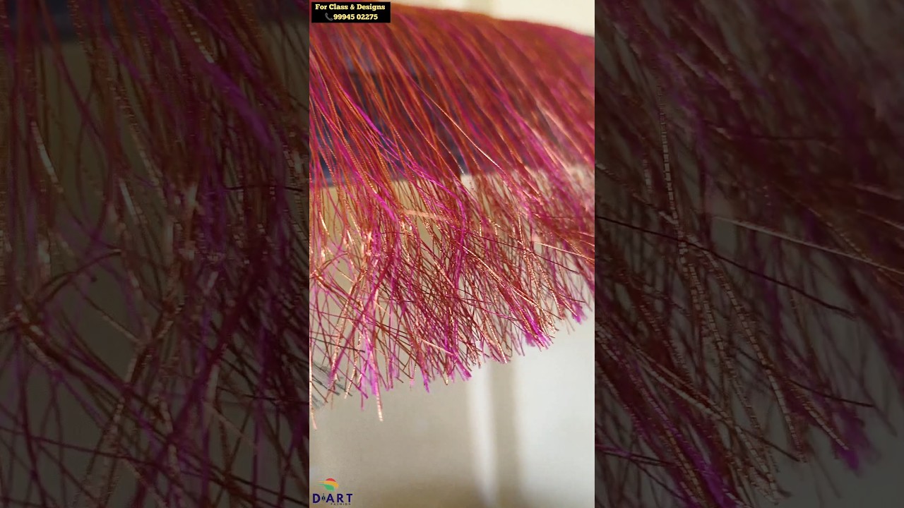 😍Silk saree tassel🪢sungu making 