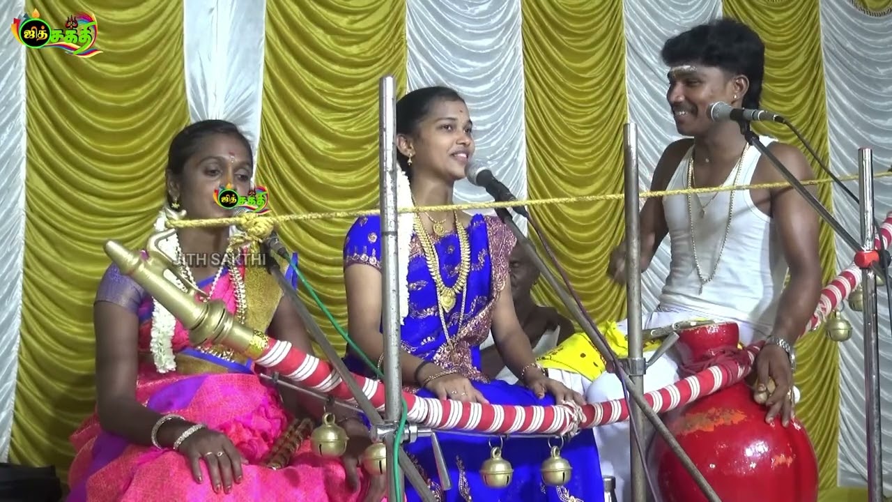🔴திருச்செந்தூர் அருகே 👑 SATHYA VILLUPATTU ||🔥ஆவேசமாக பாடும் 💥 சத்யா வில்லுப்பாட்டு 🎀 #jithsakthi