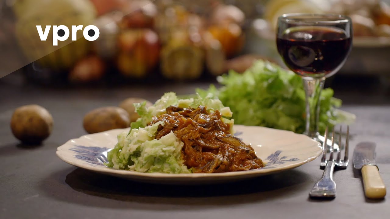 Recept Paddenstoel met andijviestamppot uit Koken met van Boven