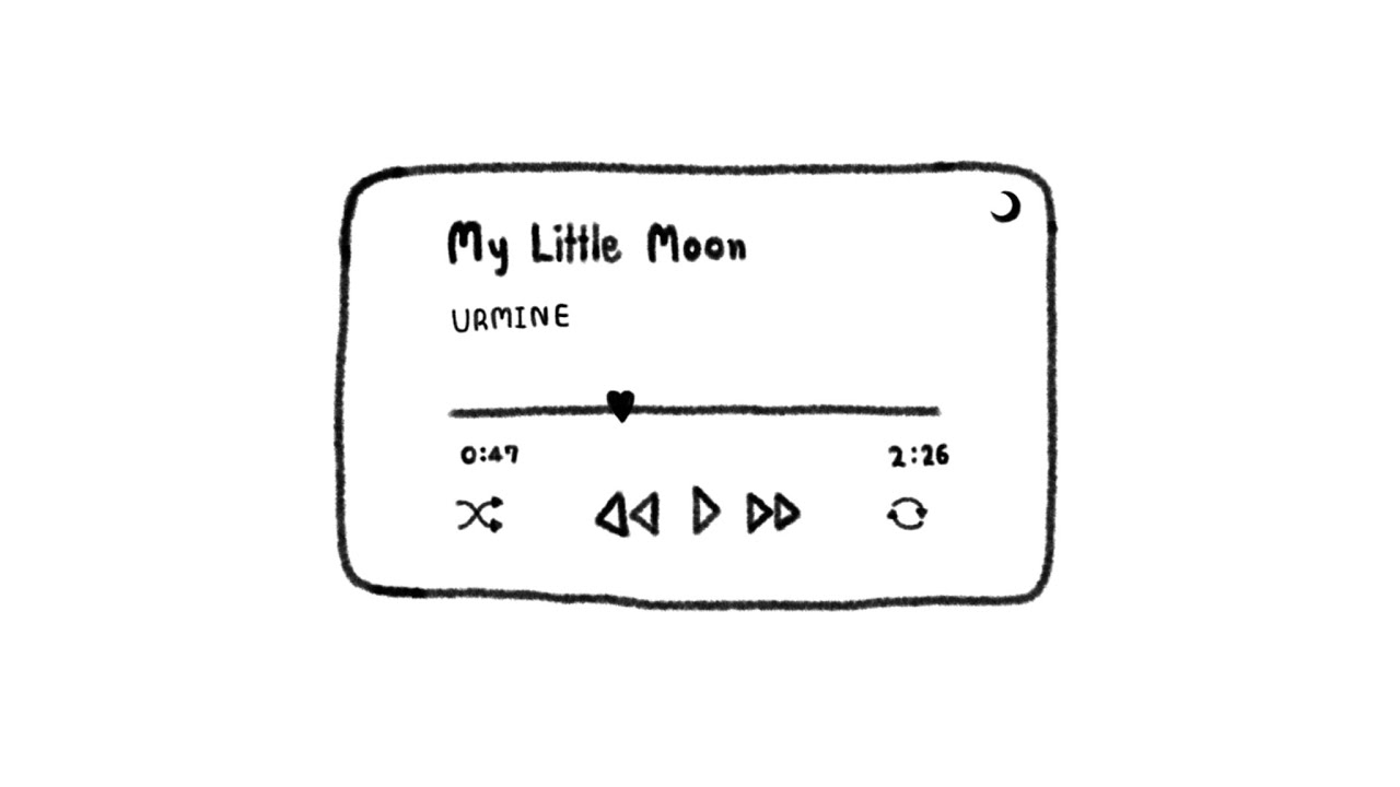 URMINE - My Little Moon (Stripped) [Official Lyric Video]