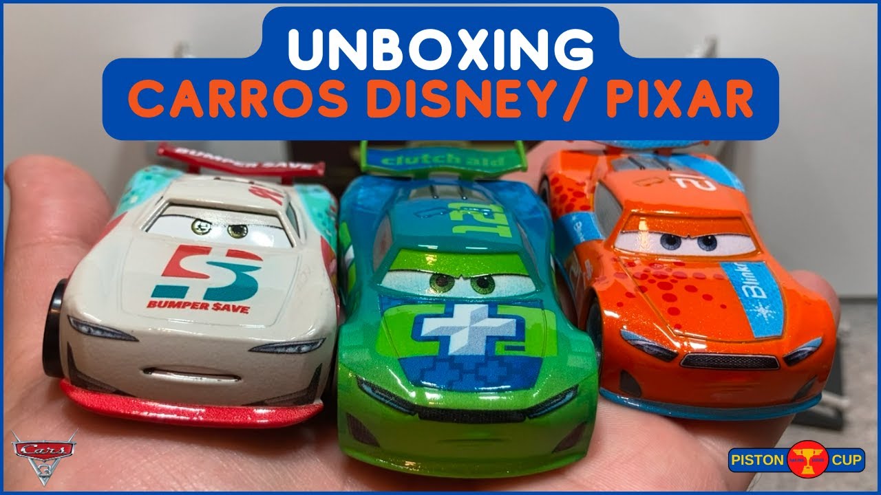 CARROS 3 DISNEY/ PIXAR - Corredores da Copa Pistão da Nova Geração Unboxing