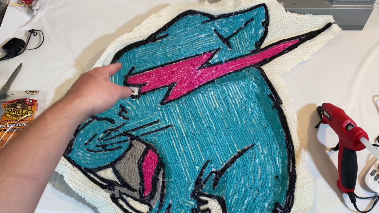 How I Finish The Backing of Rugs | Rug Making | Fun Side Hustle