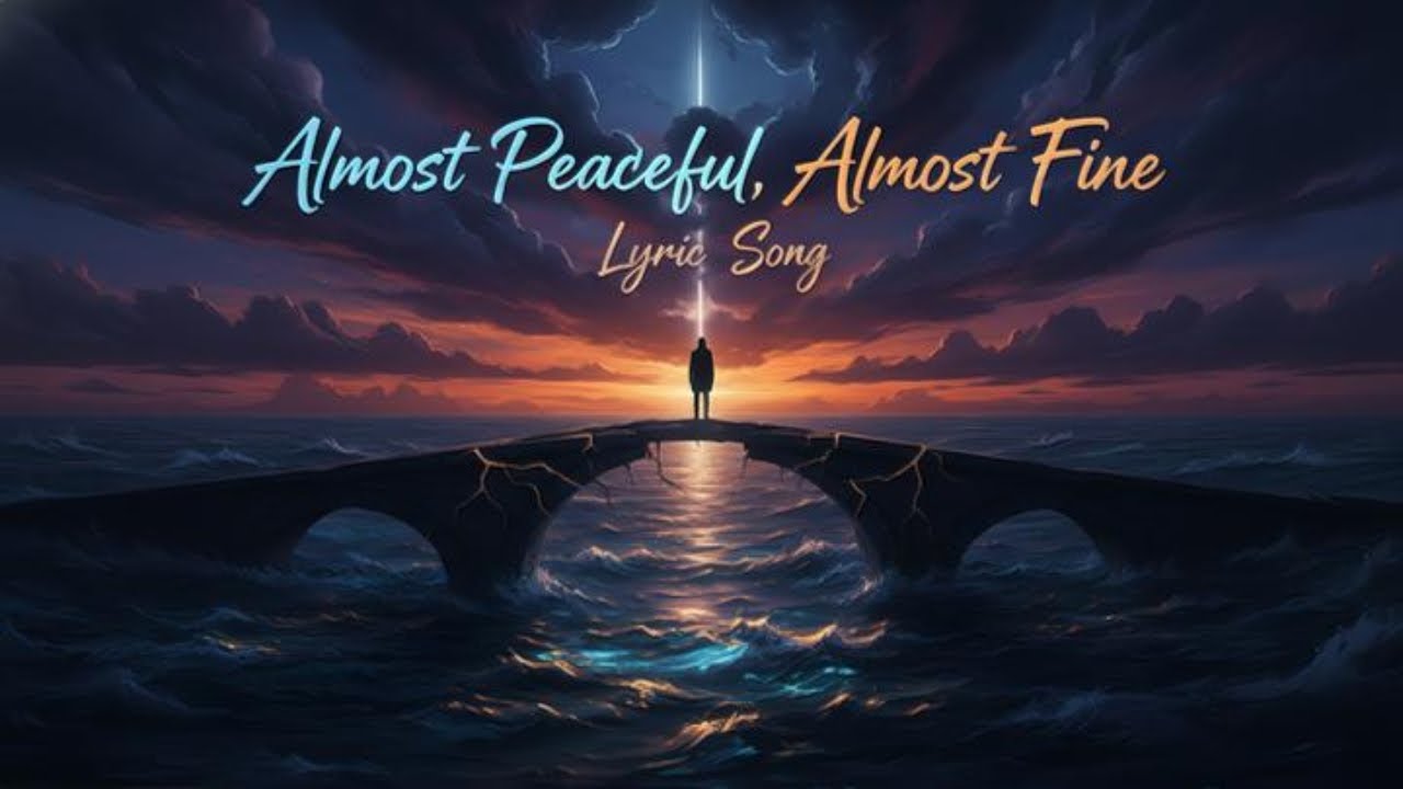 Almost Peaceful, Almost Fine | Emotional Pop Rock Ballad | kong Lyrics