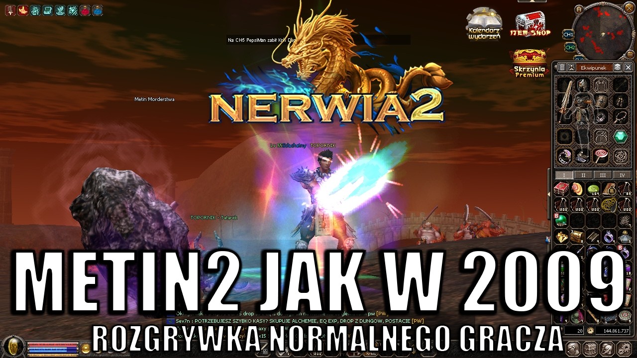 Nerwia2 - POWAŻNY BUG! UWAŻAJCIE! MOCNY UPDATE! METIN2 JAK W 2009! ROZGRYWKA NORMALNEGO GRACZA [#08]