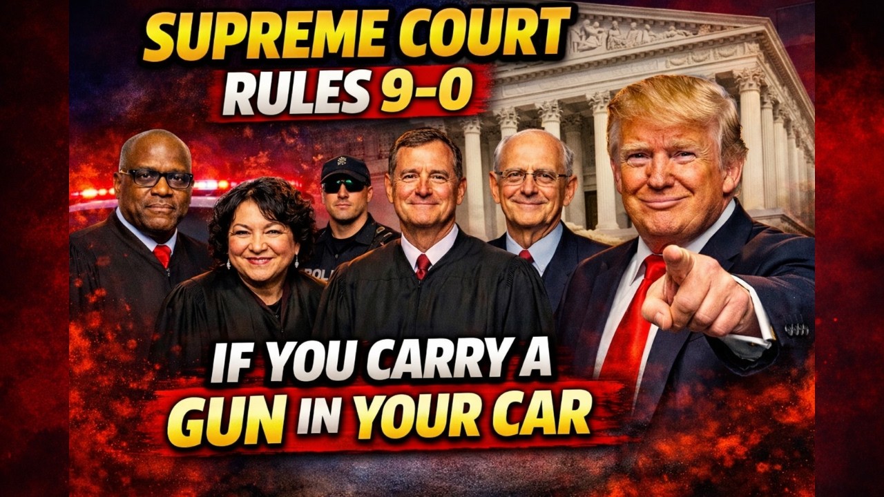 Breaking: Supreme Court Rules 9–0 — If You Carry a Gun in Your Vehicle, See This Now