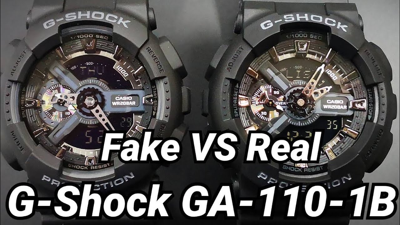 เปรียบเทียบ Casio G-Shock รุ่น GA-110-1Bของแท้ ของปลอม อัพเดตปี 2020 (ร้านผมขายเเต่ของเเท้เท่านั้น)