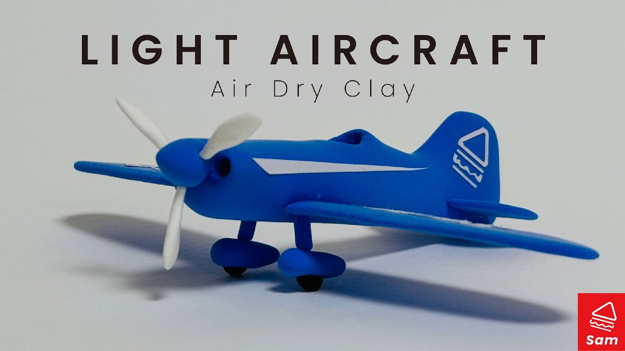 Light Aircraft 🛩  soft polymer clay tutorial