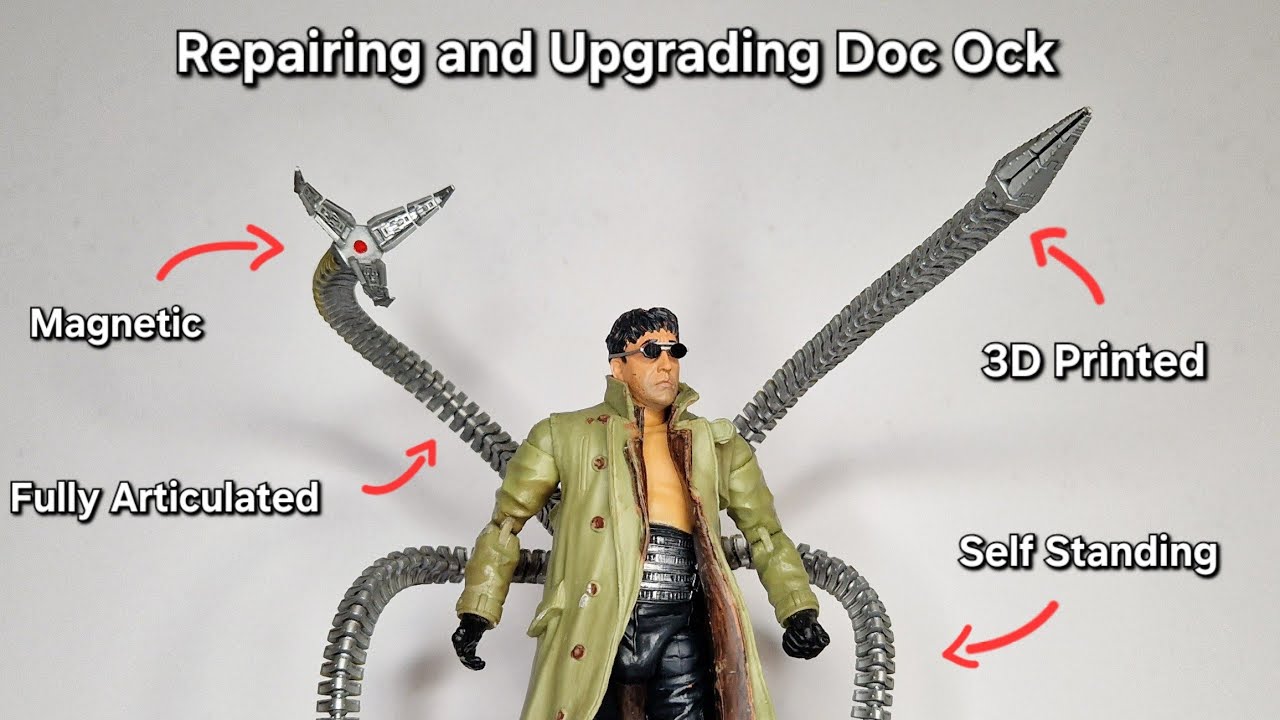 Repairing and Upgrading ToyBiz Doc Ock - Doctor Octopus Custom Figure