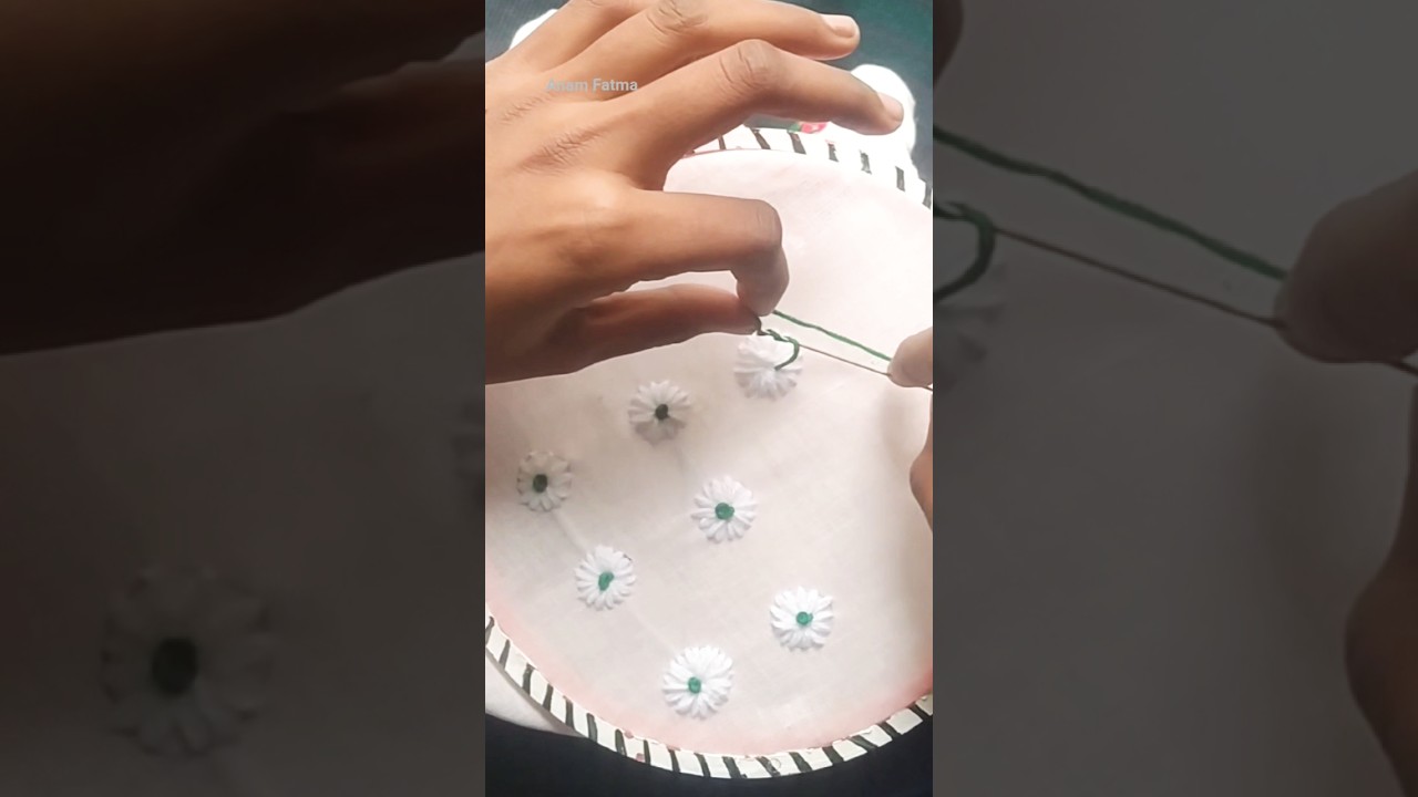 Daisy embroidery tutorial 🌼 