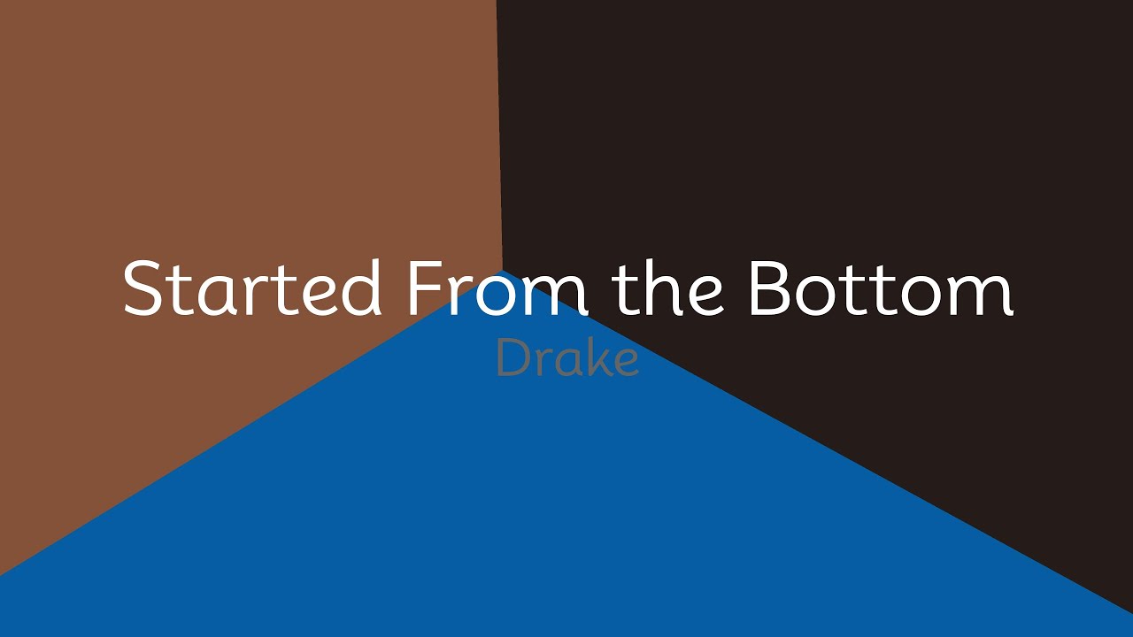 Drake - Started From the Bottom (lyrics)