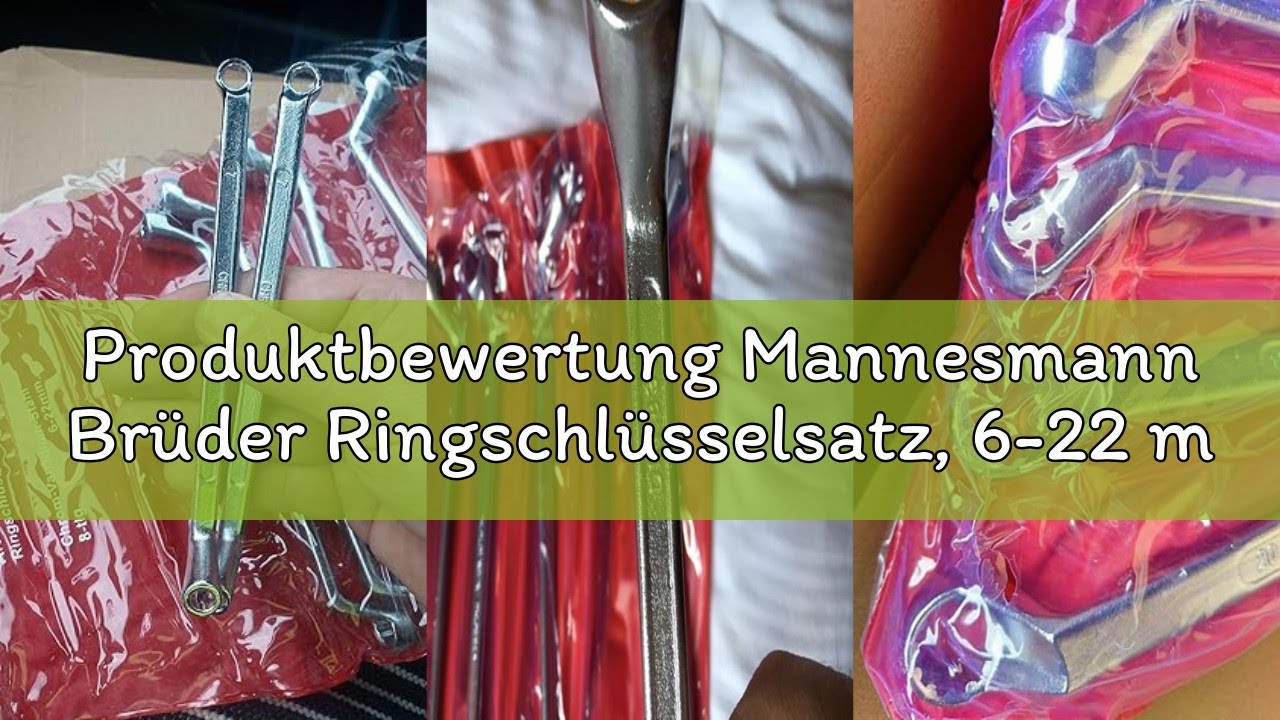 Produktbewertung Mannesmann Brüder Ringschlüsselsatz, 6-22 mm, Chrom-Vanadium, 8-teilig | M 140-08