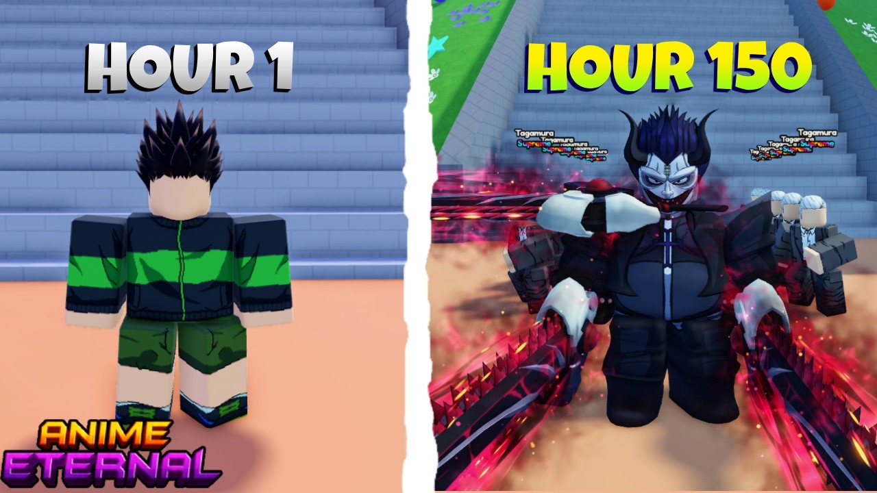 Я потратил 150 часов на прохождение 26-го мира, НЕ потратив НИ ОДНОГО Robux в Anime Eternal!