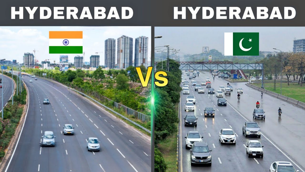 Indian Hyderabad vs Pakistani Hyderabad | India vs Pakistan Full comparison 🇮🇳🇵🇰