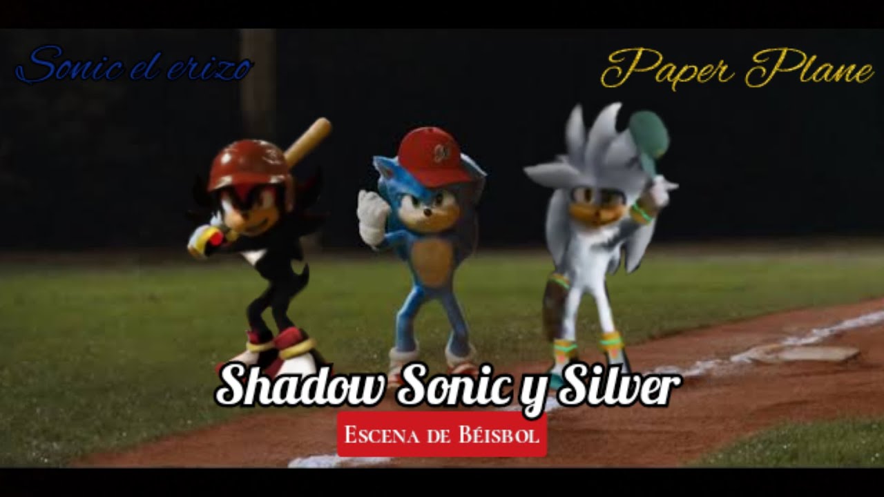 Sonic Shadow y Silver juegan béisbol | escena de Sonic la película [EN ESPAÑOL 😎😉🌀]