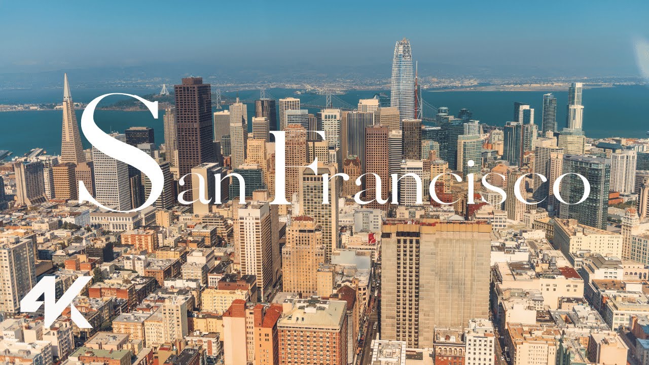 San Francisco Aerial View Tour 4k Drone 2023 - San Francisco, California, USA