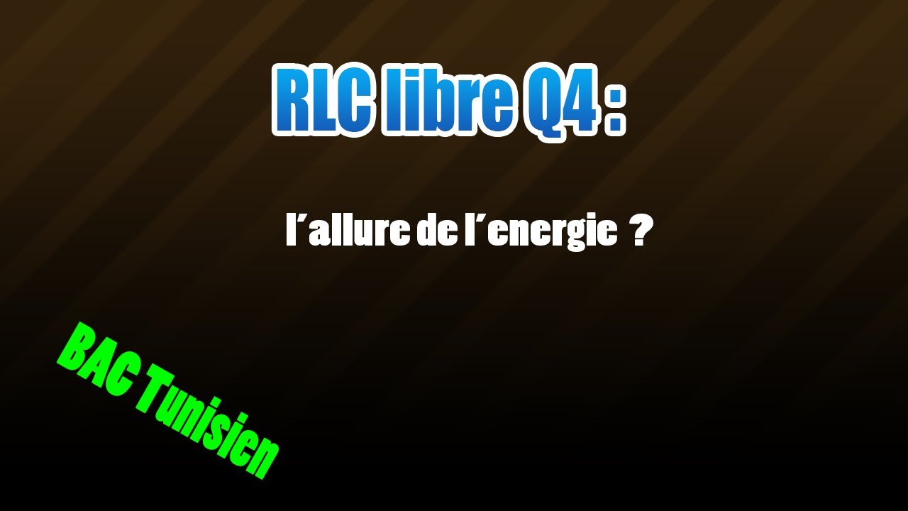 04_RLC libres : tracer l'allure de la courbe de l'energie