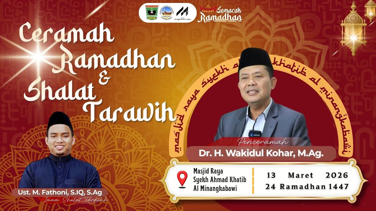 CERAMAH RAMADHAN - Memaknai Dakwah Ekspansi Islam Di Abad Modern (Dr. H. Wakidul Kohar, M.Ag.)