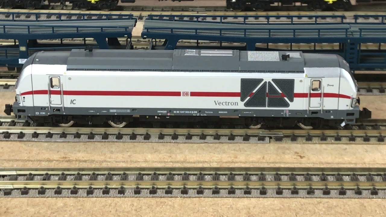 (E)&(D)Spur N Hobbytrain DB 247 IC Vectron diesel loco soundcheck