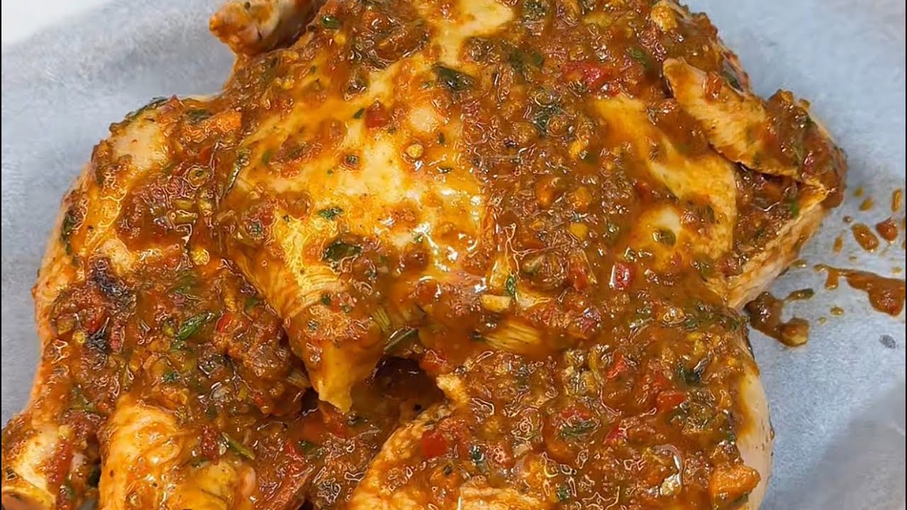 Курица, запеченная в духовке с соусом пери-пери 🐓